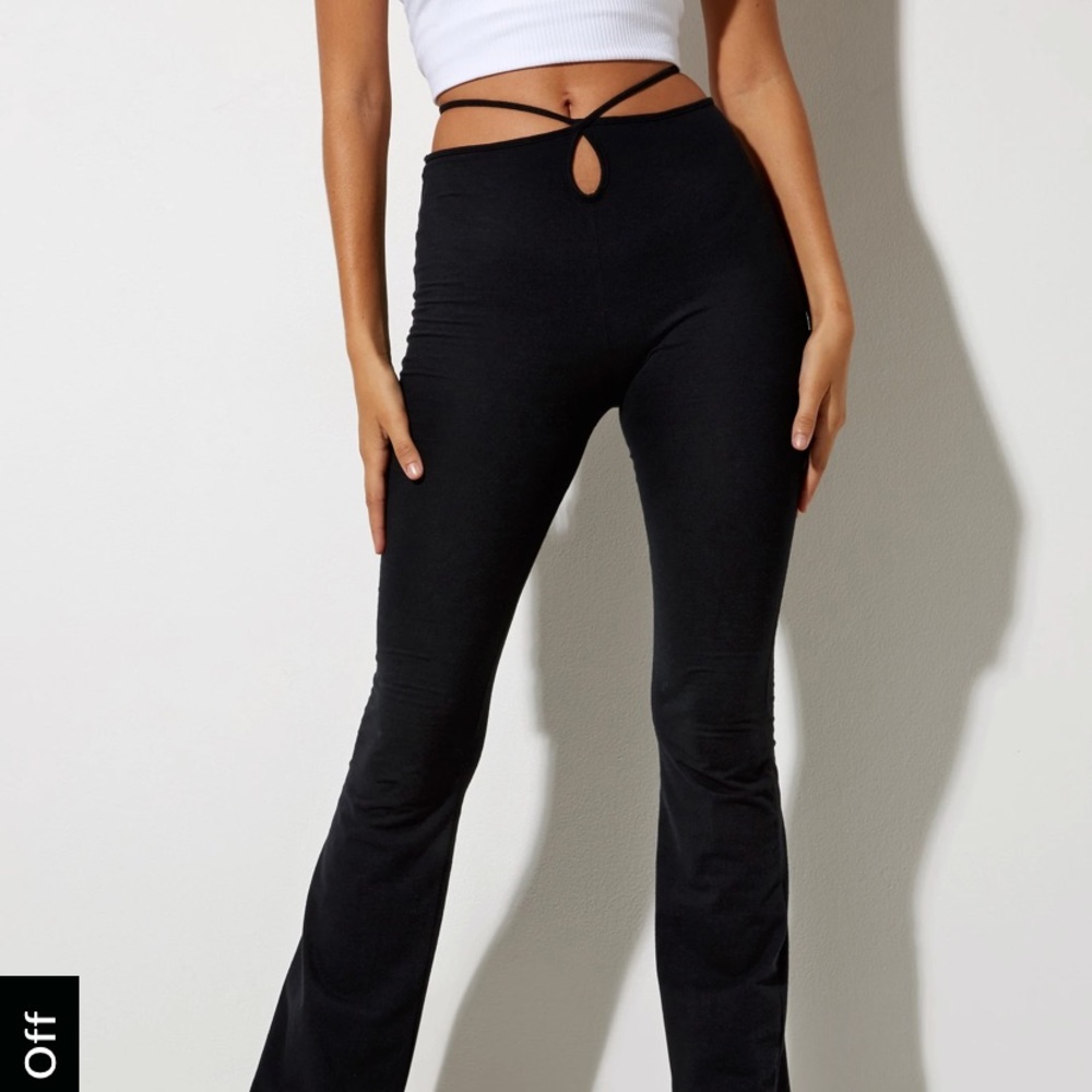 Motel Rocks sekar black flared trousers